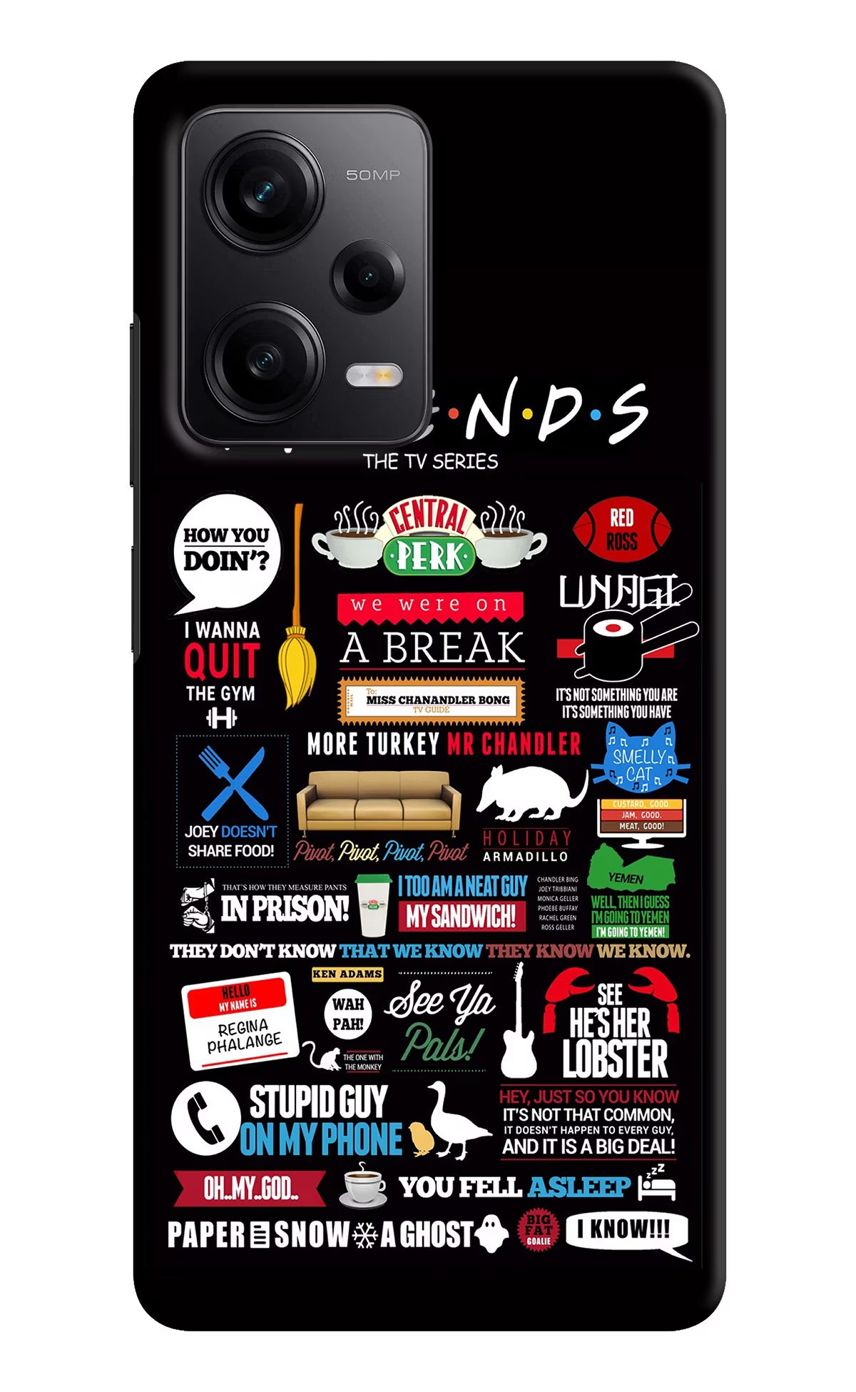 FRIENDS Poco X5 5G Hard Case Back Cover by Casekaro