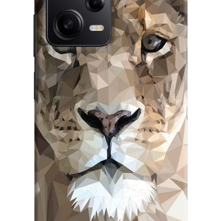 Lion Art Poco X5 5G Hard Case Back Cover by Casekaro