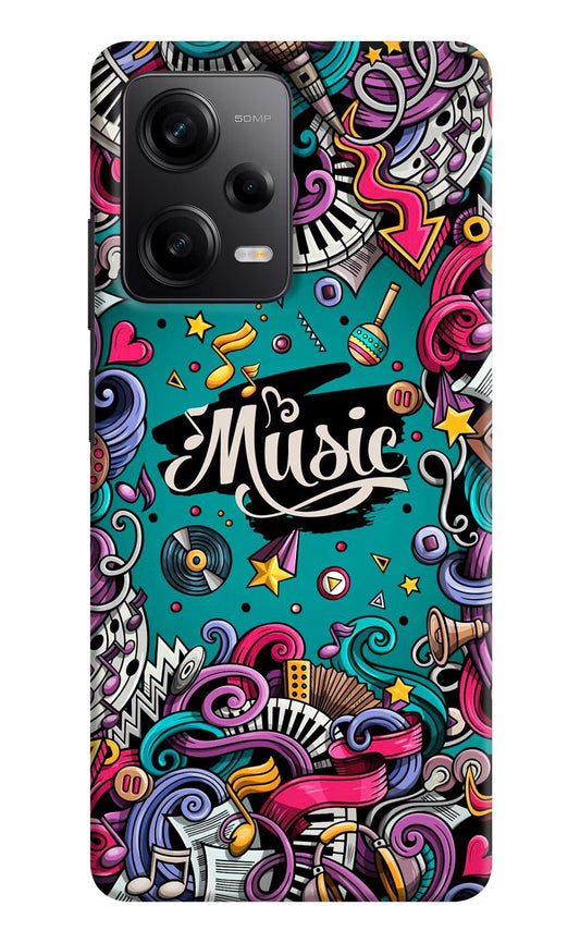 Music Graffiti Poco X5 5G Hard Case Back Cover by Casekaro