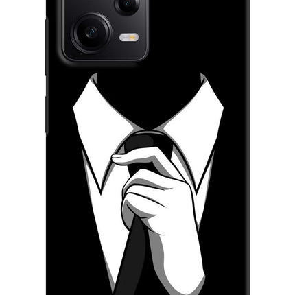 Black Tie Poco X5 5G Hard Case Back Cover by Casekaro