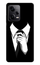Black Tie Poco X5 5G Hard Case Back Cover by Casekaro