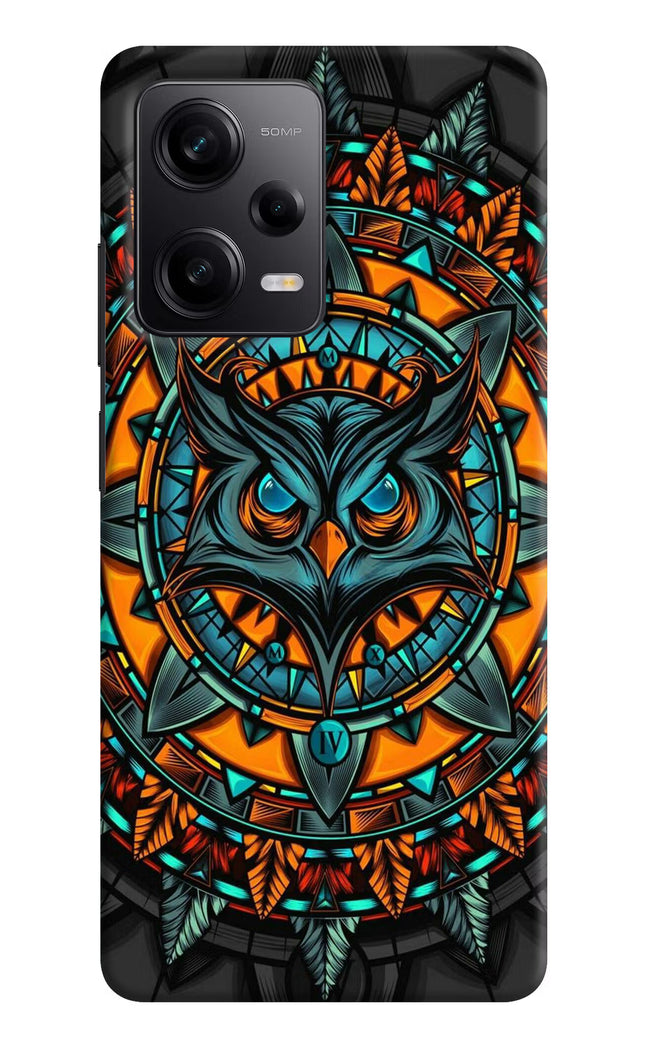 Angry Owl Art Poco X5 5G Hard Case Back Cover by Casekaro