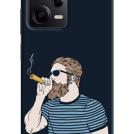 Smoking Poco X5 5G Hard Case Back Cover by Casekaro