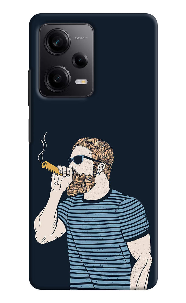 Smoking Poco X5 5G Hard Case Back Cover by Casekaro