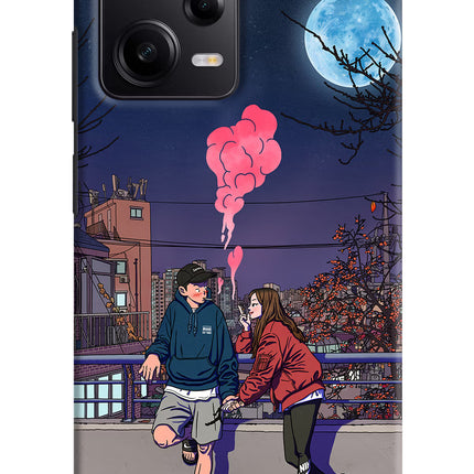 Chilling Couple Poco X5 5G Hard Case Back Cover by Casekaro