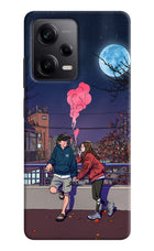 Chilling Couple Poco X5 5G Hard Case Back Cover by Casekaro