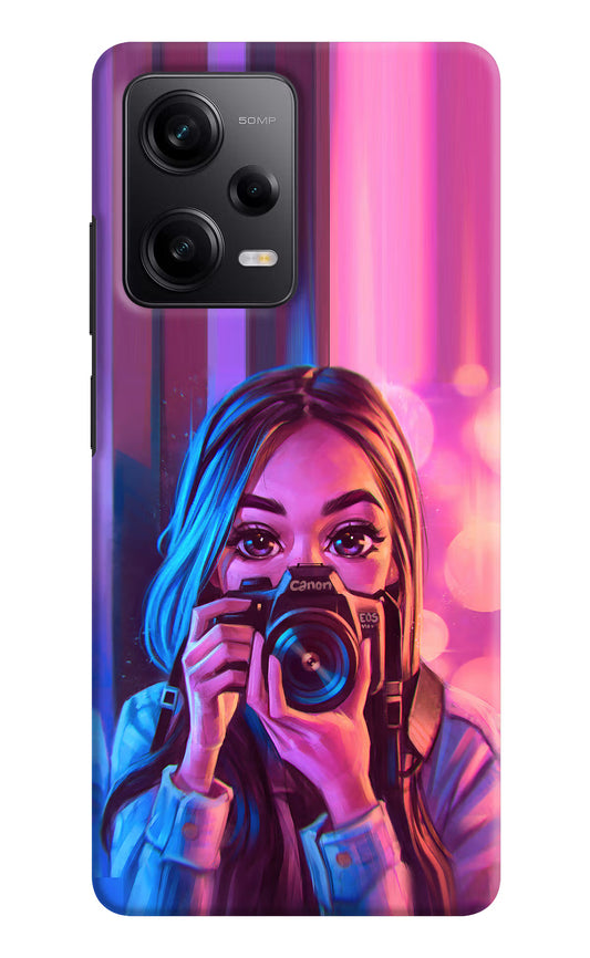 Girl Photographer Poco X5 5G Hard Case Back Cover by Casekaro