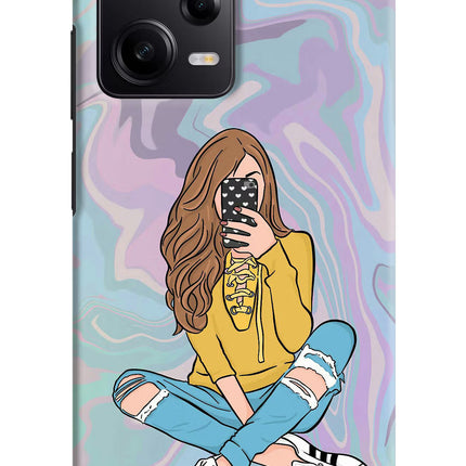 Selfie Girl Poco X5 5G Hard Case Back Cover by Casekaro