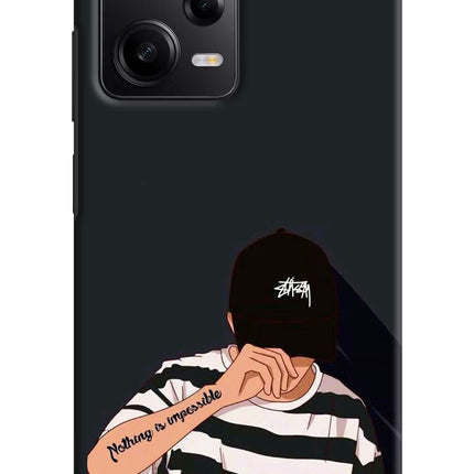 Aesthetic Boy Poco X5 5G Hard Case Back Cover by Casekaro
