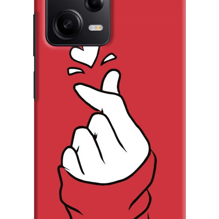 Korean Love Sign Poco X5 5G Hard Case Back Cover by Casekaro