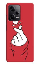 Korean Love Sign Poco X5 5G Hard Case Back Cover by Casekaro