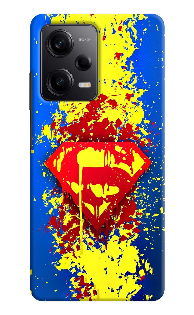 Superman logo Poco X5 5G Hard Case Back Cover by Casekaro