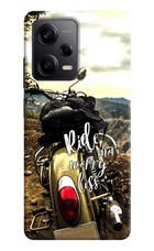 Ride More Worry Less Poco X5 5G Hard Case Back Cover by Casekaro