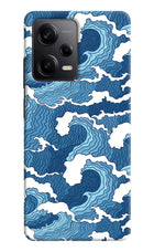 Blue Waves Poco X5 5G Hard Case Back Cover by Casekaro