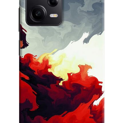 Fire Cloud Poco X5 5G Hard Case Back Cover by Casekaro