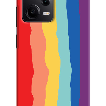Rainbow Poco X5 5G Hard Case Back Cover by Casekaro