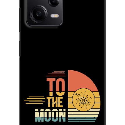 To the Moon Poco X5 5G Hard Case Back Cover by Casekaro
