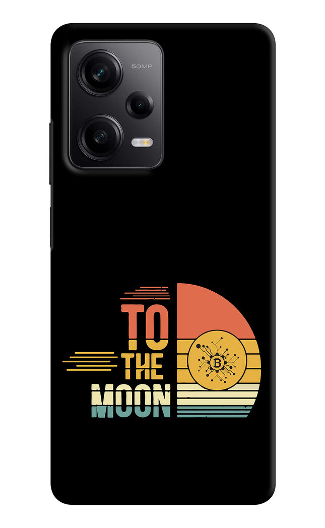 To the Moon Poco X5 5G Hard Case Back Cover by Casekaro