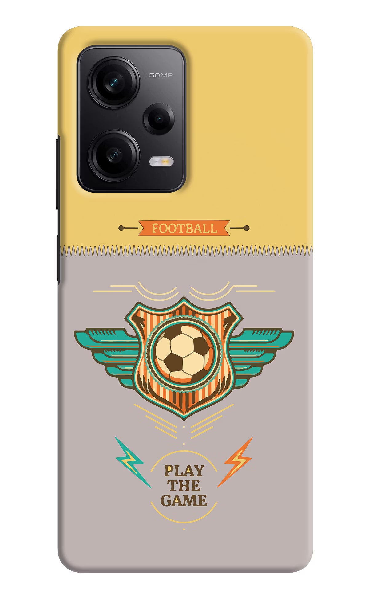 Football Poco X5 5G Hard Case Back Cover by Casekaro