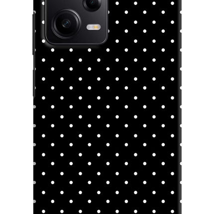 White Dots Poco X5 5G Hard Case Back Cover by Casekaro