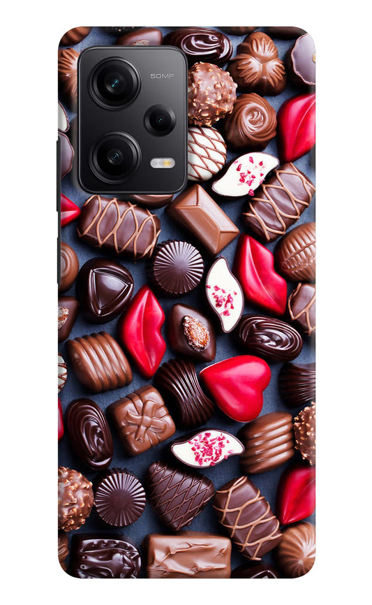 Chocolates Poco X5 5G Hard Case Back Cover by Casekaro