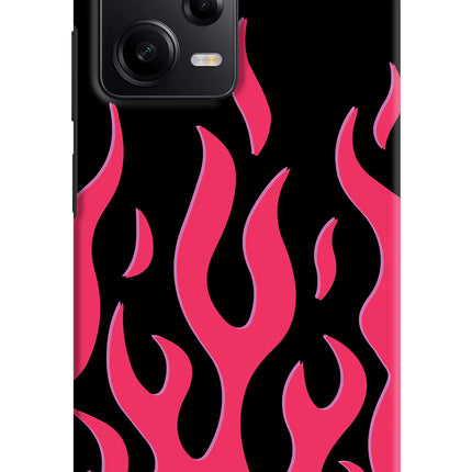 Fire Flames Poco X5 5G Hard Case Back Cover by Casekaro