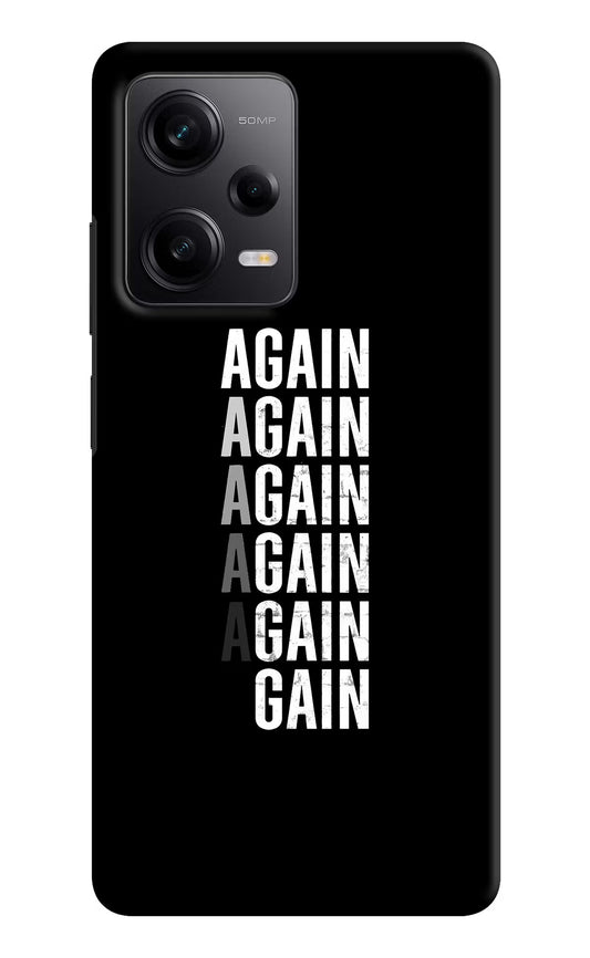 Again Again Gain Poco X5 5G Hard Case Back Cover by Casekaro