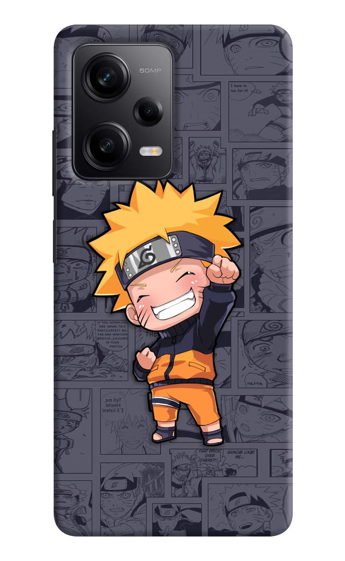 Chota Naruto Poco X5 5G Hard Case Back Cover by Casekaro