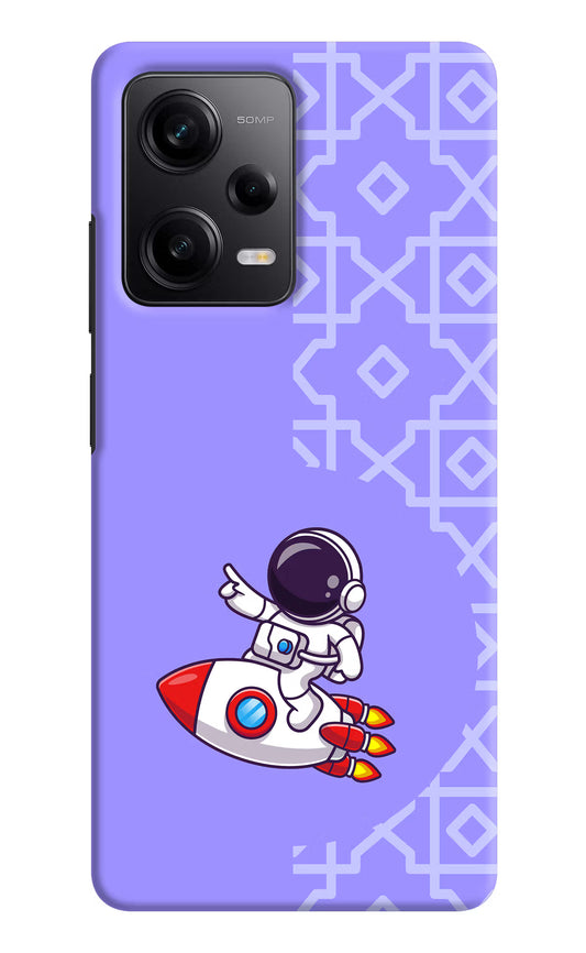 Cute Astronaut Poco X5 5G Hard Case Back Cover by Casekaro
