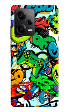 Game Doodle Poco X5 5G Hard Case Back Cover by Casekaro