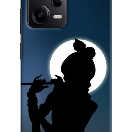 Shri Krishna Silhouette Poco X5 5G Hard Case Back Cover by Casekaro