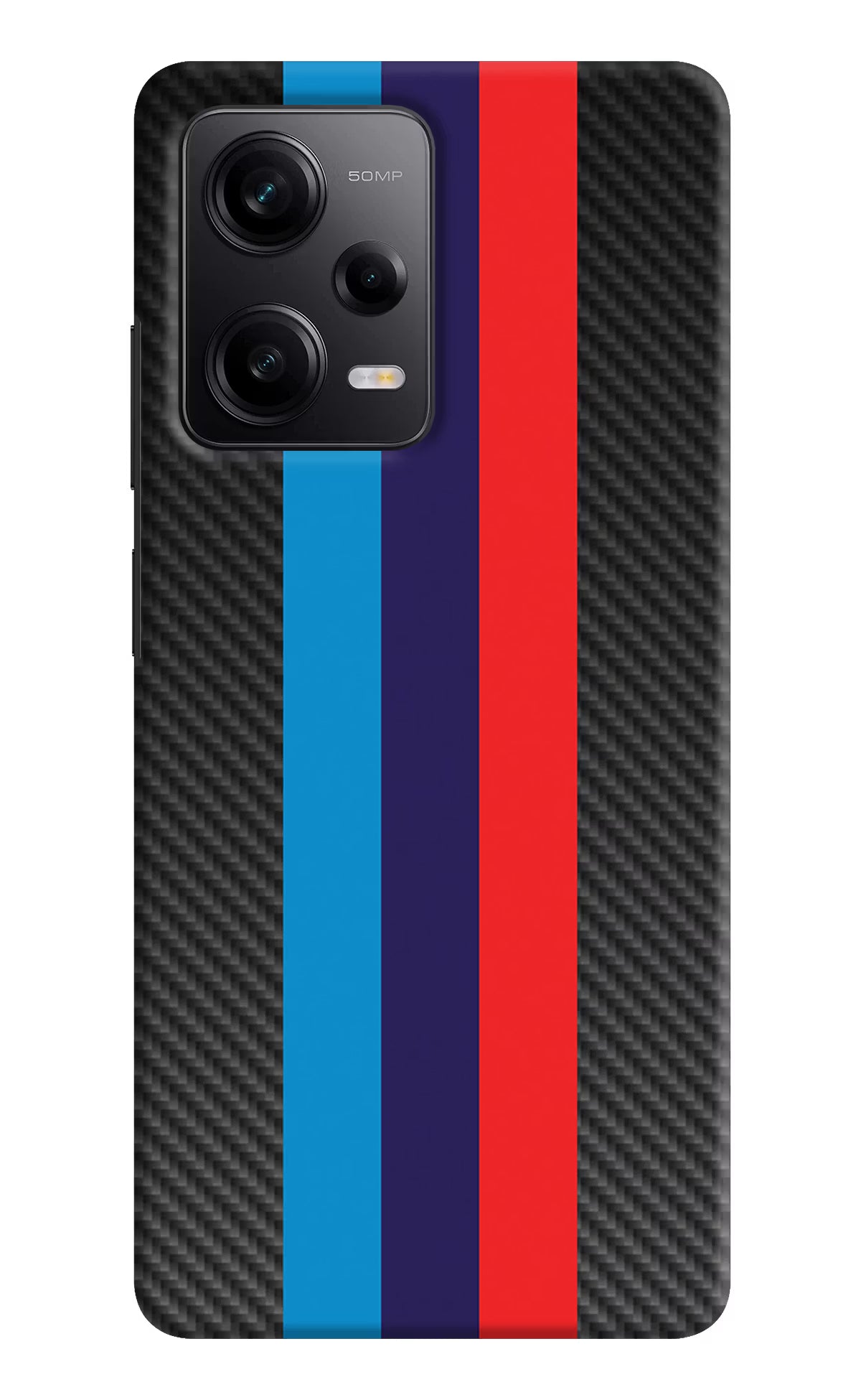 BMW Stripes Pattern Poco X5 5G Hard Case Back Cover by Casekaro