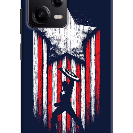 Captain America Marvel Art Poco X5 5G Hard Case Back Cover by Casekaro