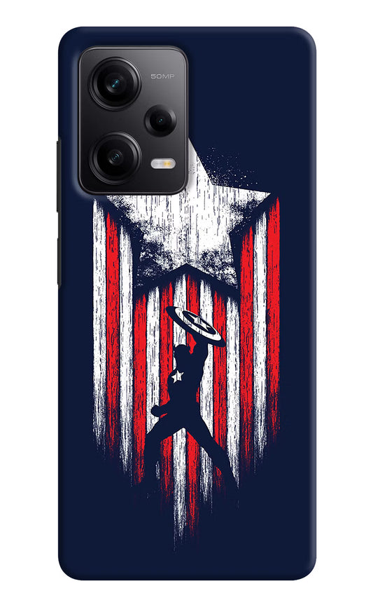 Captain America Marvel Art Poco X5 5G Hard Case Back Cover by Casekaro