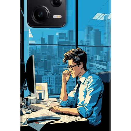 Focused Hustler (AI Generated) Poco X5 5G Hard Case Back Cover by Casekaro