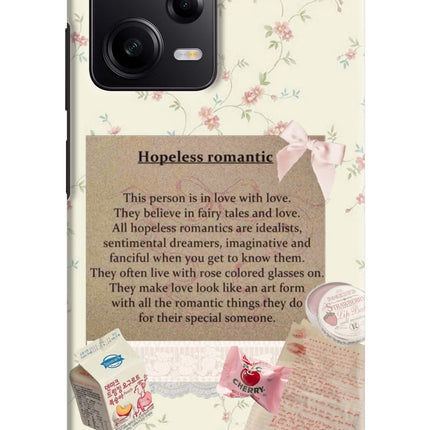 Hopeless Romantic Poco X5 5G Hard Case Back Cover by Casekaro