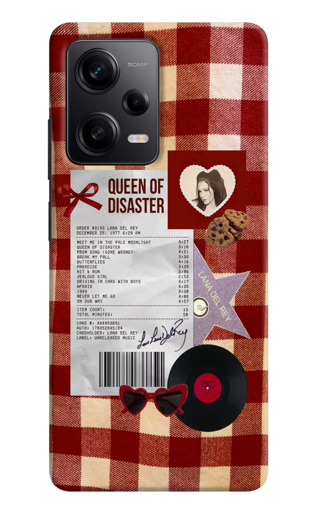 Queen of Disaster Poco X5 5G Hard Case Back Cover by Casekaro