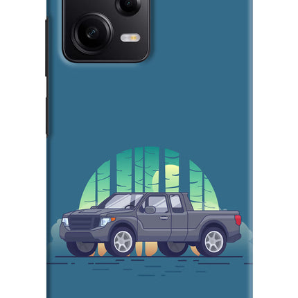 Retro Garage Vibe Poco X5 5G Hard Case Back Cover by Casekaro