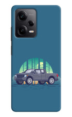 Retro Garage Vibe Poco X5 5G Hard Case Back Cover by Casekaro