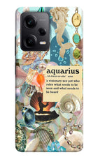 Aquarius Zodiac Poco X5 5G Hard Case Back Cover by Casekaro