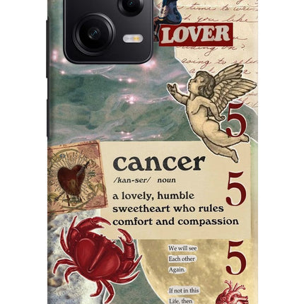 Cancer Zodiac Poco X5 5G Hard Case Back Cover by Casekaro