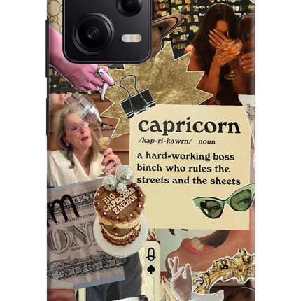 Capricorn Zodiac Poco X5 5G Hard Case Back Cover by Casekaro