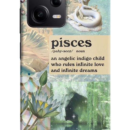 Pisces Zodiac Poco X5 5G Hard Case Back Cover by Casekaro