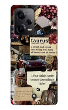 Taurus Zodiac Poco X5 5G Hard Case Back Cover by Casekaro