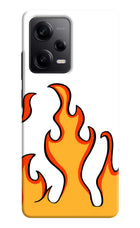 Fired Up – White Poco X5 5G Hard Case Back Cover by Casekaro