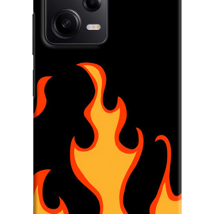 Fired Up – Black Poco X5 5G Hard Case Back Cover by Casekaro