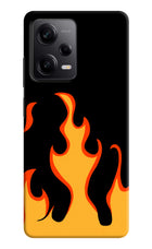 Fired Up – Black Poco X5 5G Hard Case Back Cover by Casekaro