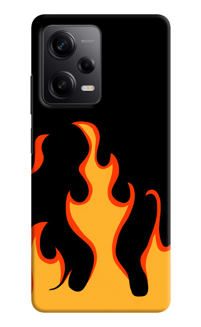 Fired Up – Black Poco X5 5G Hard Case Back Cover by Casekaro