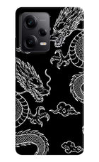 Twin Dragons Poco X5 5G Hard Case Back Cover by Casekaro