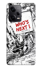 Who's Next Poco X5 5G Hard Case Back Cover by Casekaro